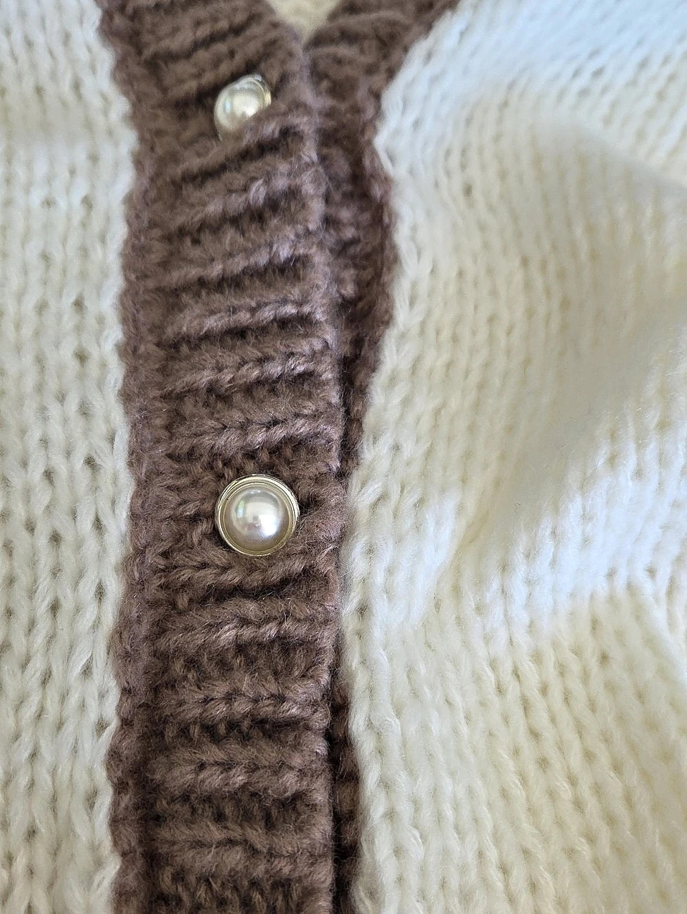 Color Block Cardigan Size Large - Picture 3 of 4